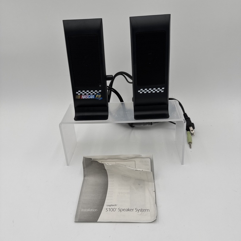 Logitech S100 Speaker System Nascar computer pc speakers